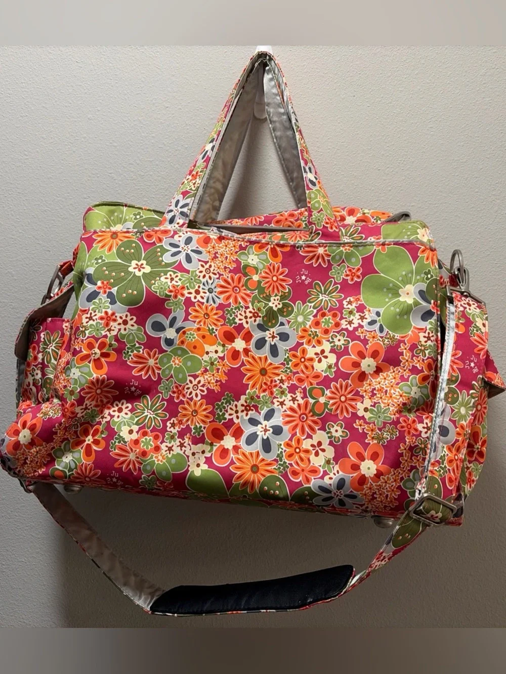 Ju-Ju-Be Floral Be Prepared Diaper or Duffle Bag in Perky Perennials